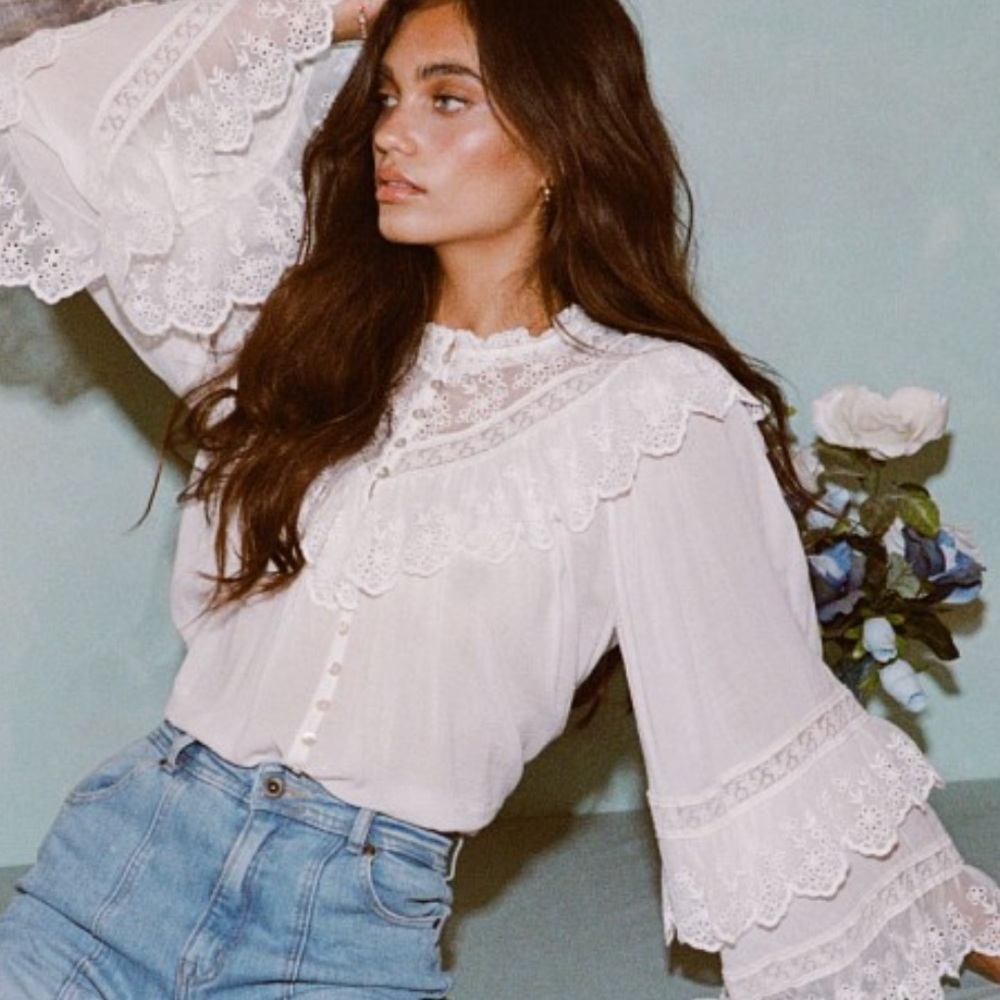 Spell BNWT Ella Lace Blouse